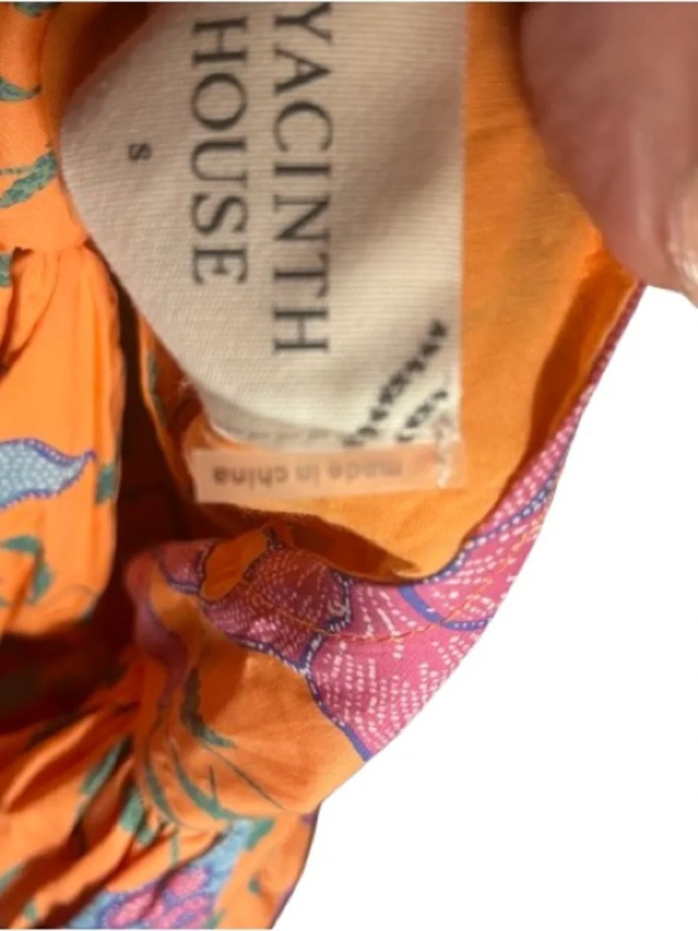 EUC Tuckernuck Hyacinth House Orange Floral Cisco Tiered Maxi Dress Small